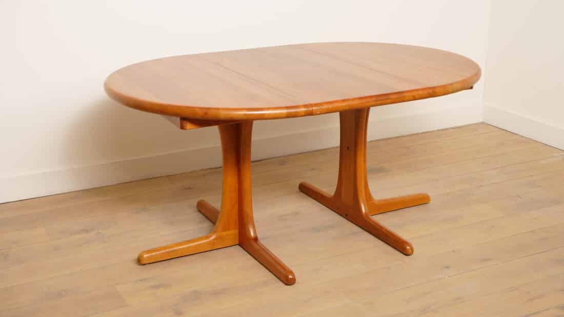 Vintage Ronde Eettafel Xl Uitschuifbaar 110 Cm 8211 310 Cm Teak Vintage Ronde Eettafel Xl Uitschuifbaar 110 Cm 8211 310 Cm Teak