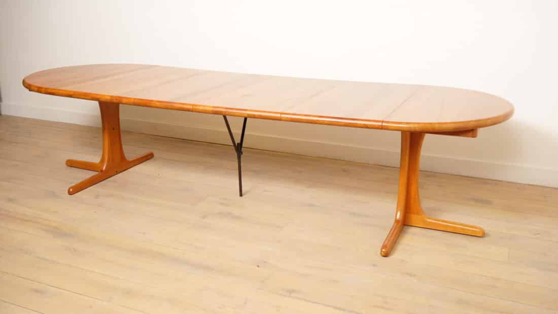 Vintage Ronde Eettafel Xl Uitschuifbaar 110 Cm 8211 310 Cm Teak Vintage Ronde Eettafel Xl Uitschuifbaar 110 Cm 8211 310 Cm Teak