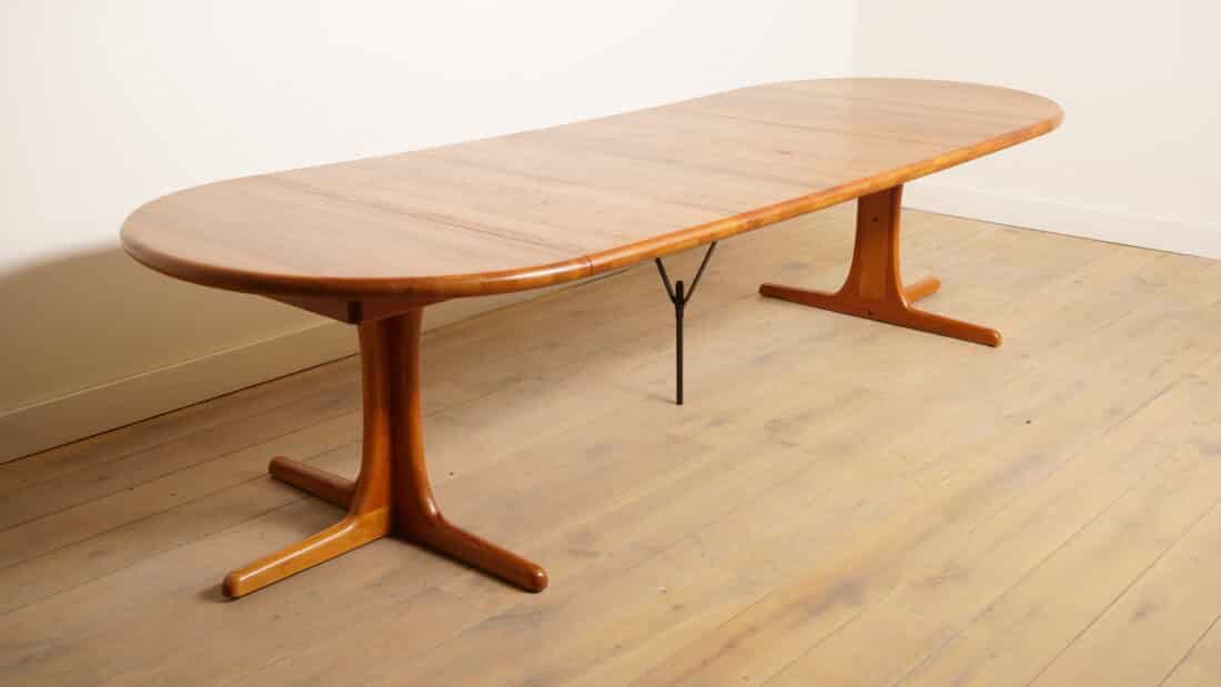 Vintage Ronde Eettafel Xl Uitschuifbaar 110 Cm 8211 310 Cm Teak Vintage Ronde Eettafel Xl Uitschuifbaar 110 Cm 8211 310 Cm Teak