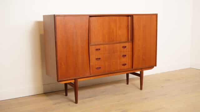 Vintage Highboard Wandkast Teak 1960s Vintage Highboard Wandkast Teak 1960s