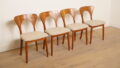 4 x chaise de salle à manger | Koefoeds Hornslets | Niels Koefoed | Model Peter | Teck