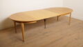 Table de salle à manger ronde vintage | Gunni Omann | modèle 55 | Chêne | extensible | 1960s