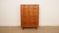 Vintage Deense ladekast | Teak | 6 lades | 121 cm