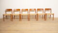 6 x vintage dining chairs | Niels Otto Møller | Model 75 |.