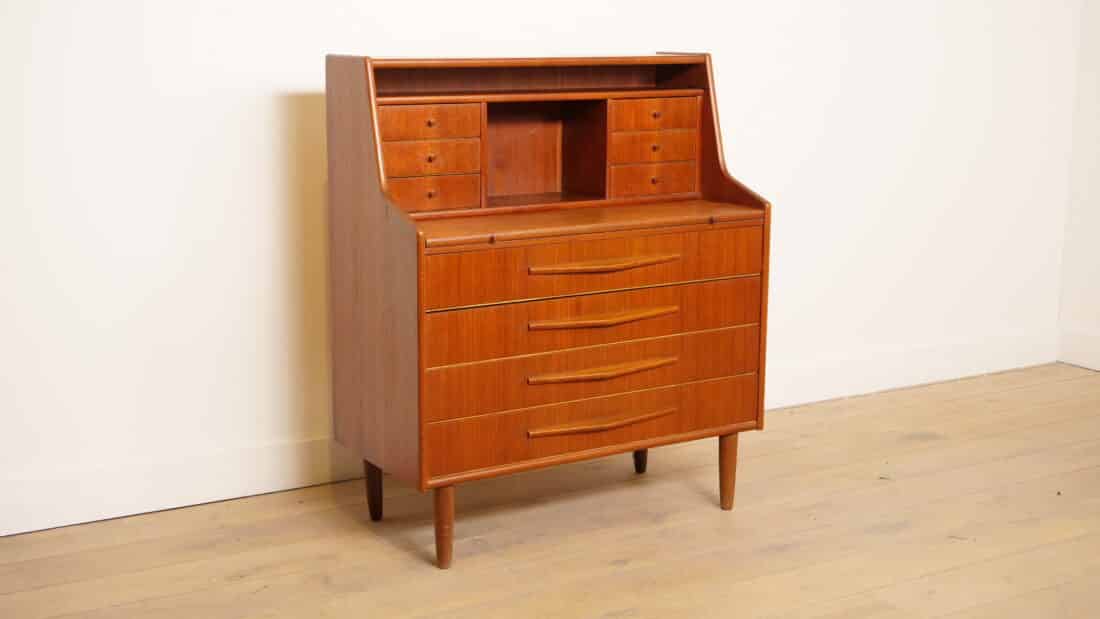 Vintage Secretaire Teak 94 Cm Vintage Secretaire Teak 94 Cm