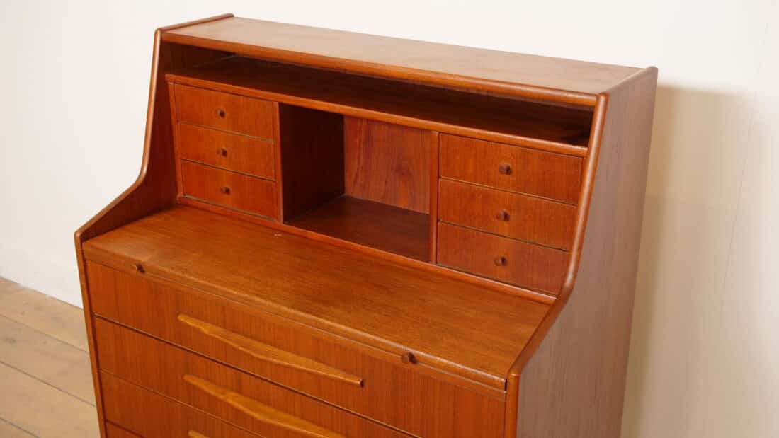 Vintage Secretaire Teak 94 Cm Vintage Secretaire Teak 94 Cm