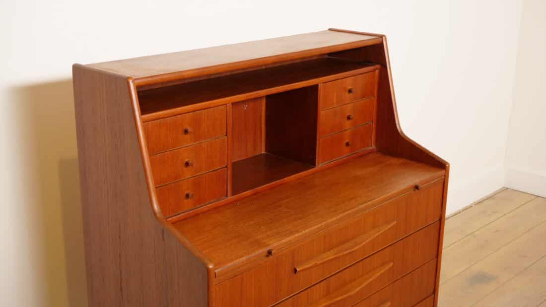 Vintage Secretaire Teak 94 Cm Vintage Secretaire Teak 94 Cm