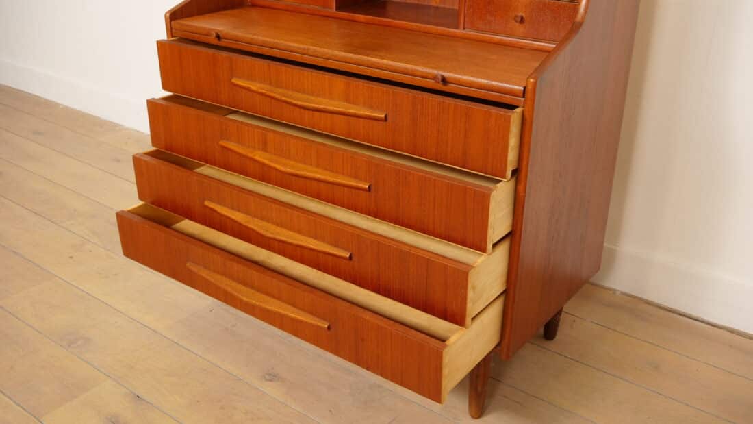 Vintage Secretaire Teak 94 Cm Vintage Secretaire Teak 94 Cm