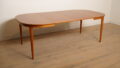 Vintage dining table | extendable | teak | 114 cm - 214 cm