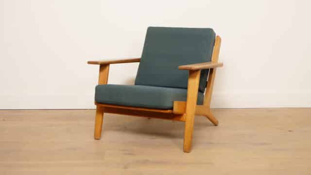 Vintage Fauteuil Hans Wegner Eiken Model Ge290