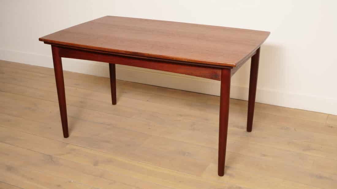 Vintage Eettafel Uitschuifbaar Teak Bootmodel Vintage Eettafel Uitschuifbaar Teak Bootmodel