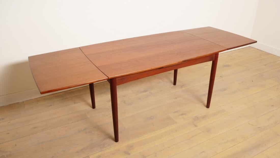 Vintage Eettafel Uitschuifbaar Teak Bootmodel Vintage Eettafel Uitschuifbaar Teak Bootmodel