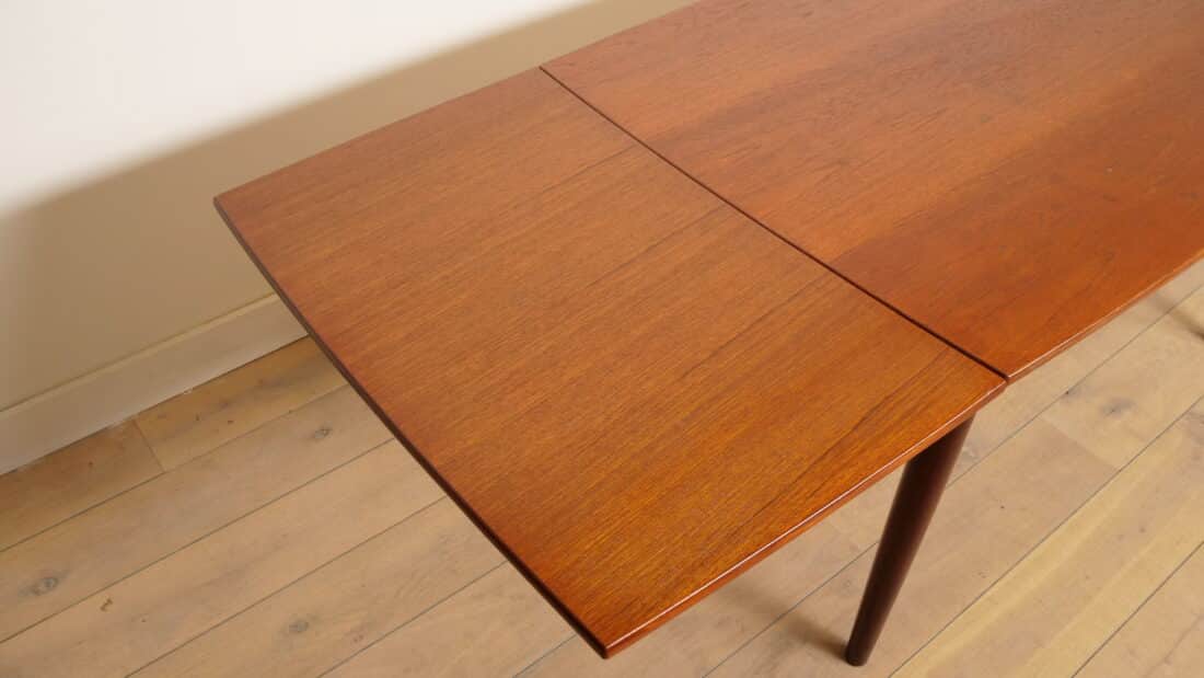 Vintage Eettafel Uitschuifbaar Teak Bootmodel Vintage Eettafel Uitschuifbaar Teak Bootmodel