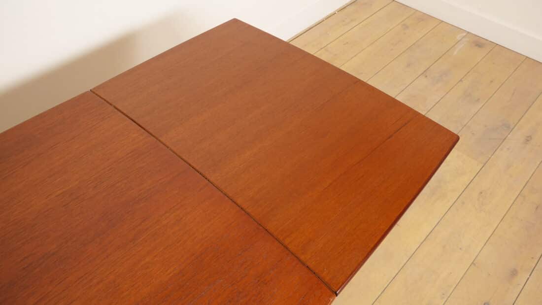 Vintage Eettafel Uitschuifbaar Teak Bootmodel Vintage Eettafel Uitschuifbaar Teak Bootmodel