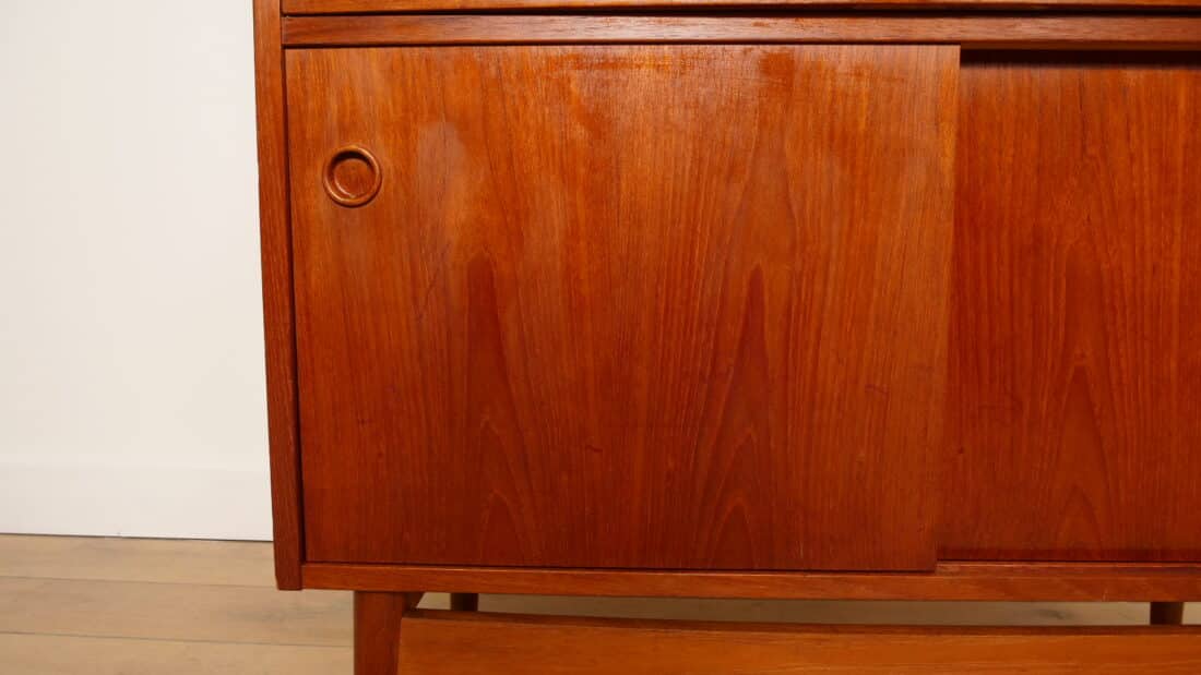 Vintage Boekenkast Secretaire Teak Johannes Sorth Vintage Boekenkast Secretaire Teak Johannes Sorth