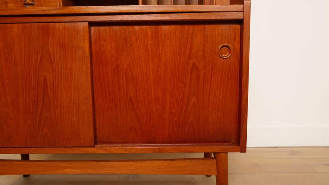 Vintage Boekenkast Secretaire Teak Johannes Sorth Vintage Boekenkast Secretaire Teak Johannes Sorth