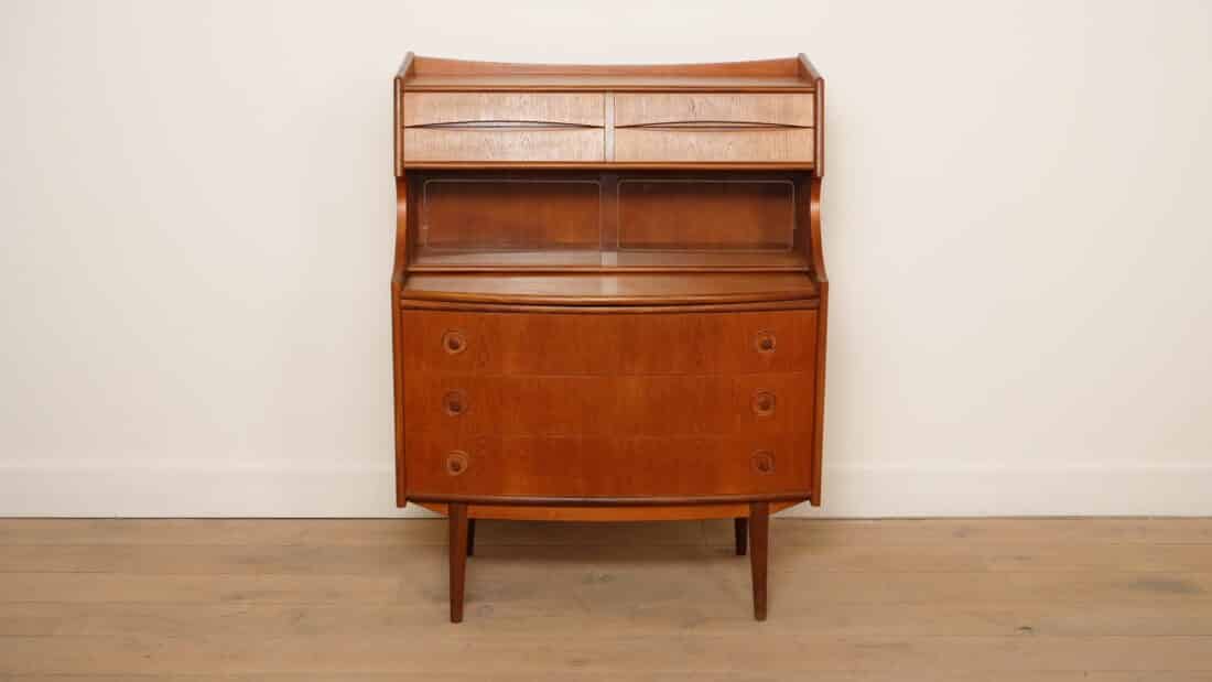 Vintage Secretaire Teak 85 Cm Gunnar Falsig