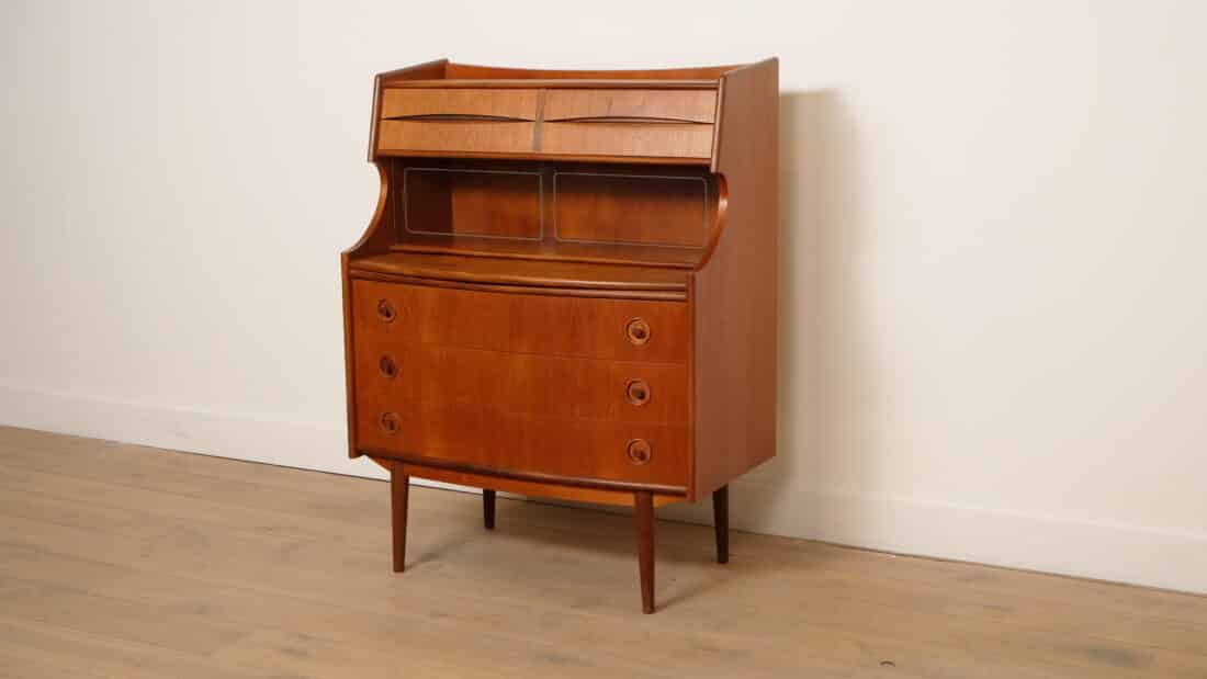 Vintage Secretaire Teak 85 Cm Gunnar Falsig