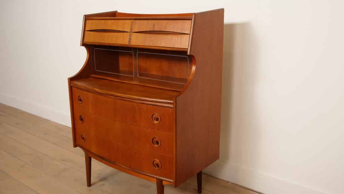 Vintage Secretaire Teak 85 Cm Gunnar Falsig