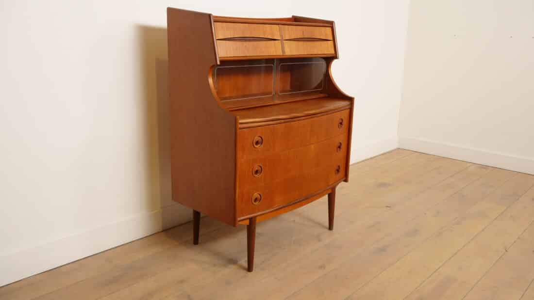 Vintage Secretaire Teak 85 Cm Gunnar Falsig