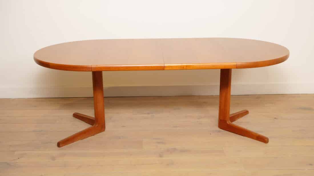 Vintage Ronde Eettafel Teak Uitschuifbaar 114 Cm 8211 214 Cm Vintage Ronde Eettafel Teak Uitschuifbaar 114 Cm 8211 214 Cm