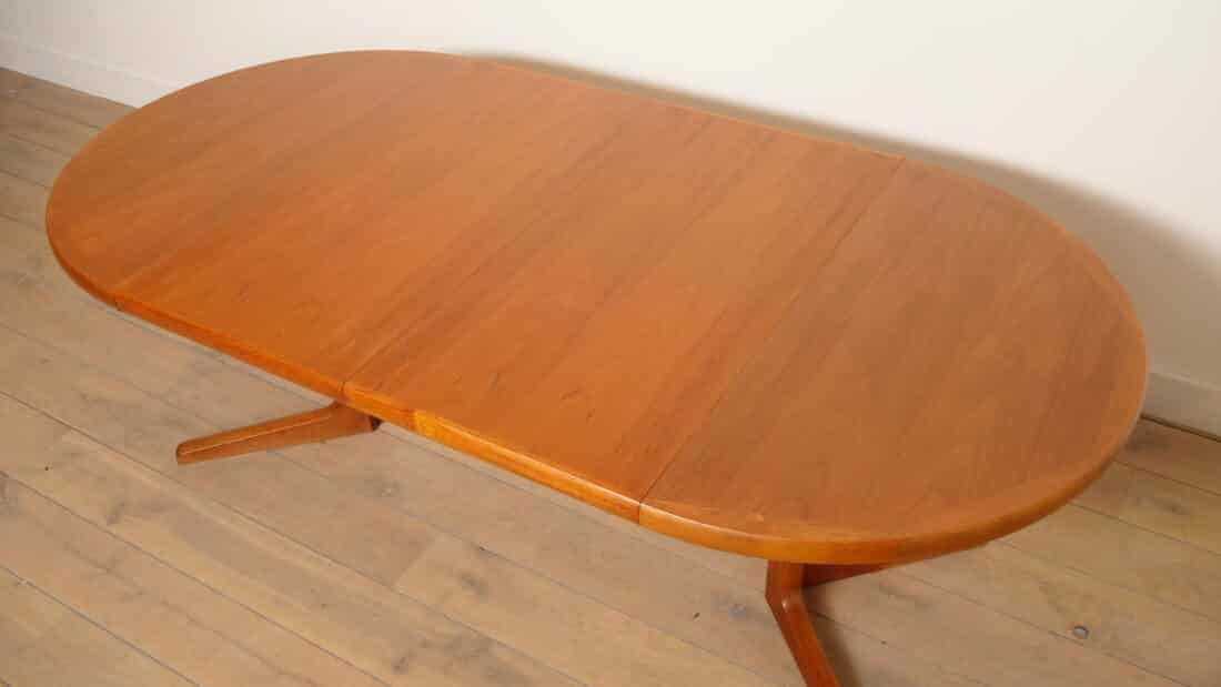 Vintage Ronde Eettafel Teak Uitschuifbaar 114 Cm 8211 214 Cm Vintage Ronde Eettafel Teak Uitschuifbaar 114 Cm 8211 214 Cm
