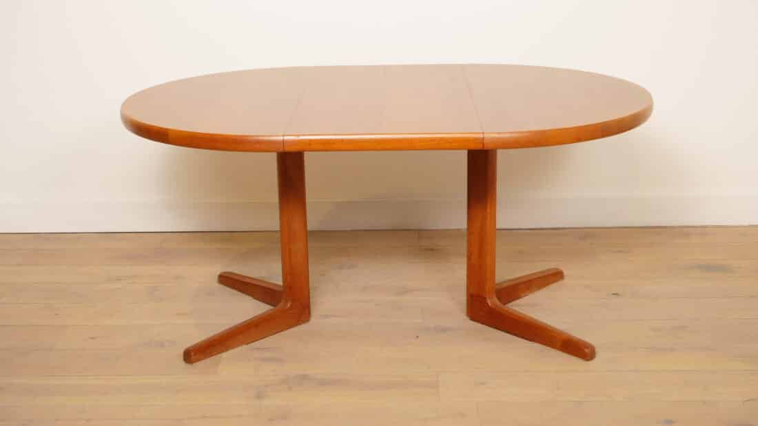 Vintage Ronde Eettafel Teak Uitschuifbaar 114 Cm 8211 214 Cm Vintage Ronde Eettafel Teak Uitschuifbaar 114 Cm 8211 214 Cm