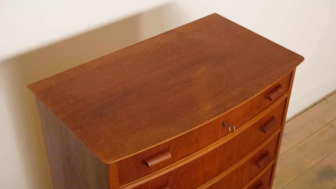 Vintage Deense Ladekast Teak 7 Lades 122 Cm Vintage Deense Ladekast Teak 7 Lades 122 Cm