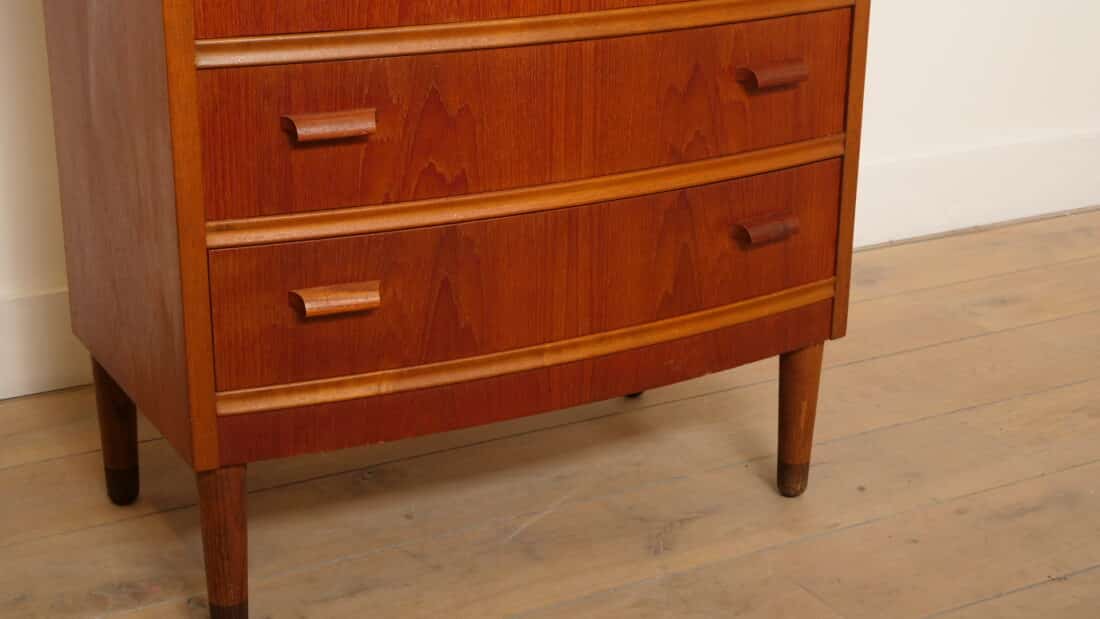 Vintage Deense Ladekast Teak 7 Lades 122 Cm Vintage Deense Ladekast Teak 7 Lades 122 Cm