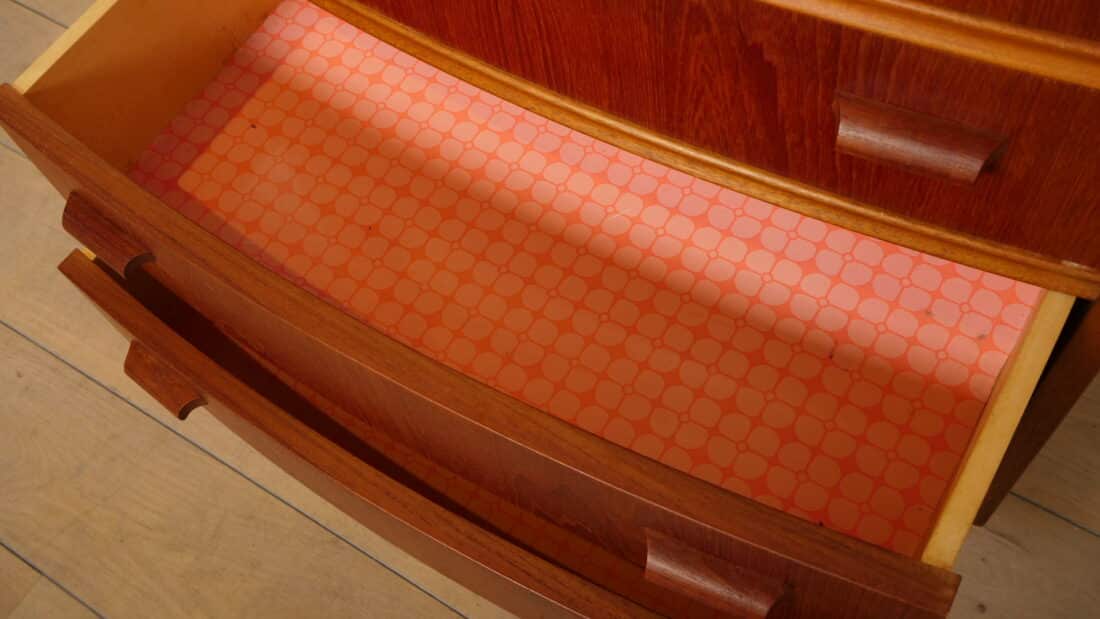 Vintage Deense Ladekast Teak 7 Lades 122 Cm Vintage Deense Ladekast Teak 7 Lades 122 Cm