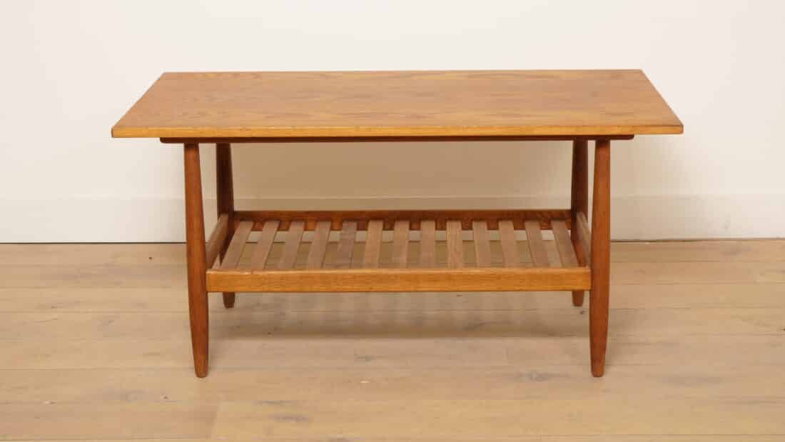 Vintage Salontafel Teak Deens Poul Volther