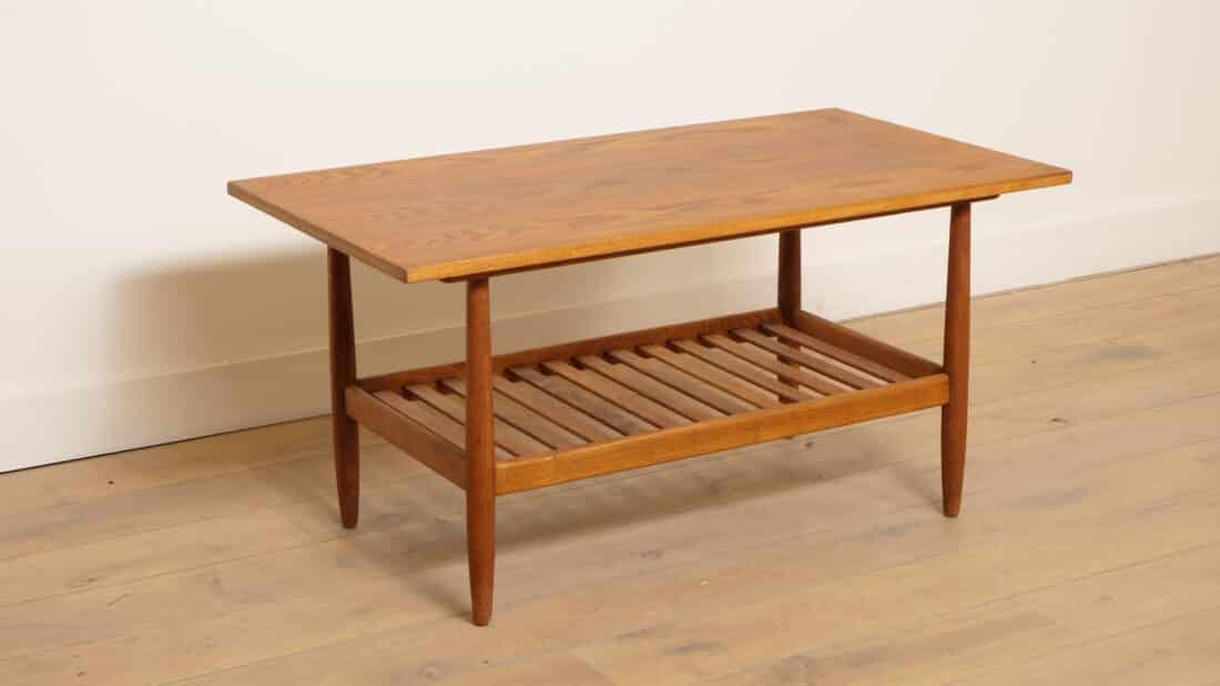 Vintage Salontafel Teak Deens Poul Volther