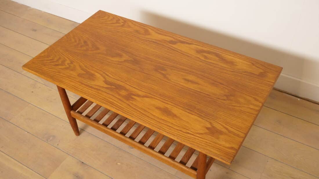 Vintage Salontafel Teak Deens Poul Volther