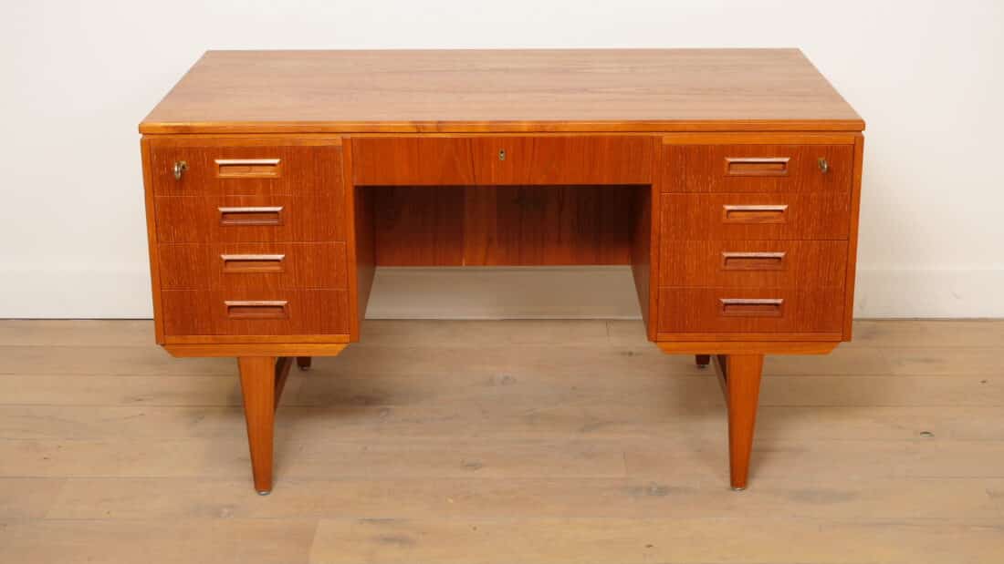 Vintage Bureau Deens Teak Mid Century