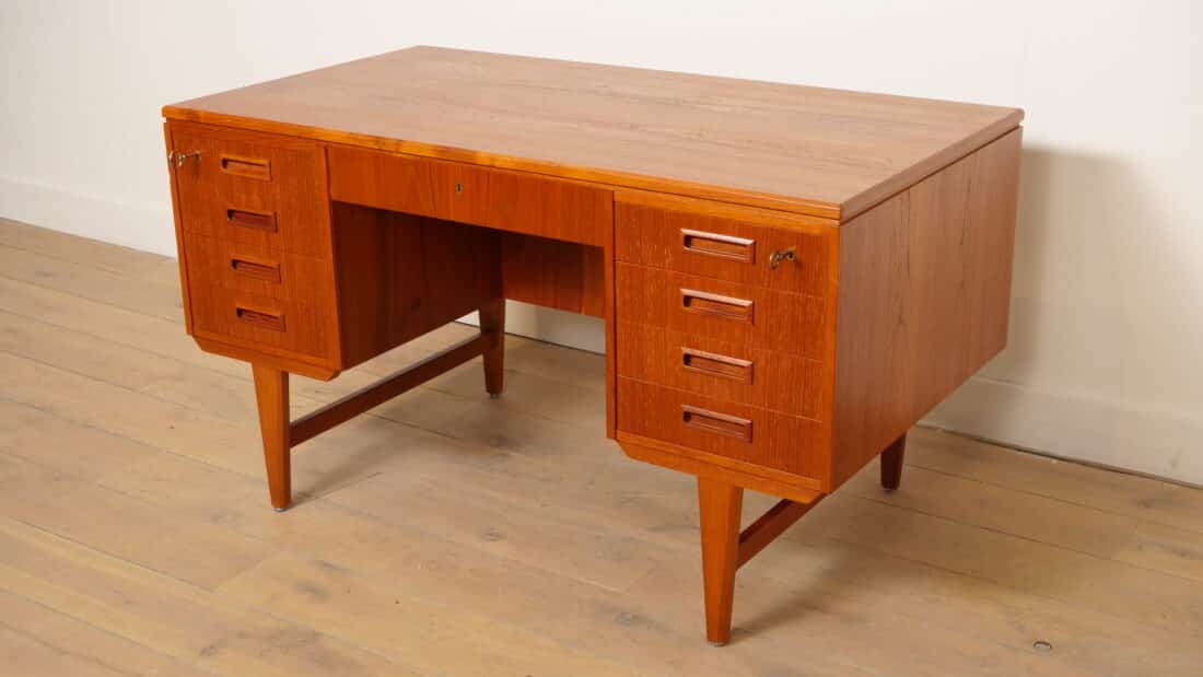 Vintage Bureau Deens Teak Mid Century