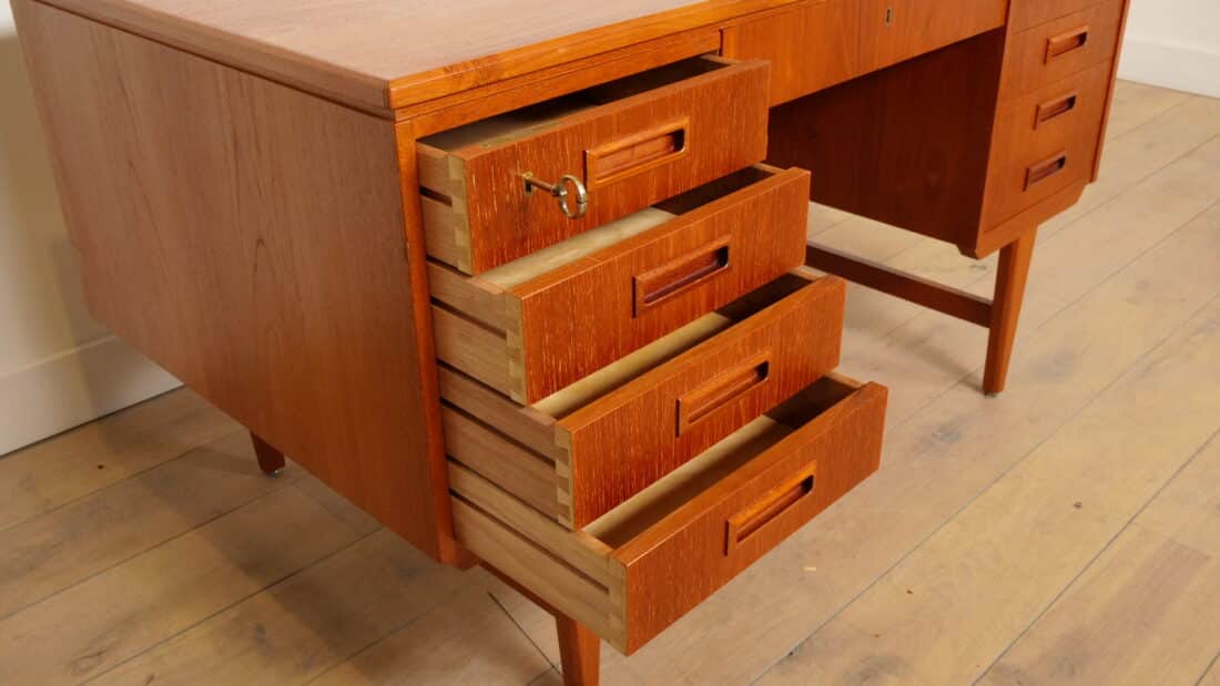 Vintage Bureau Deens Teak Mid Century