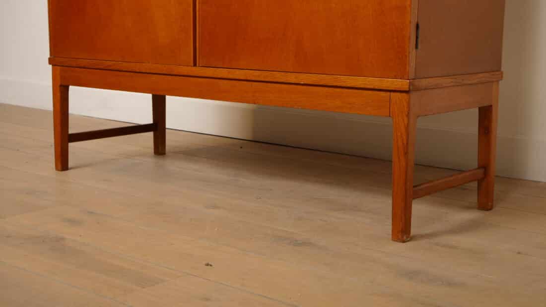 Vintage Wandkast Deens Design Eiken 1960s