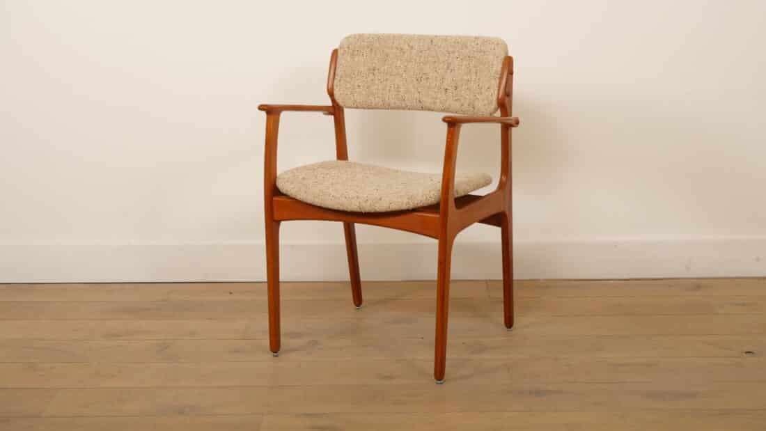 6 X Dining Chairs Erik Buch Model 49 Teak With Armrests