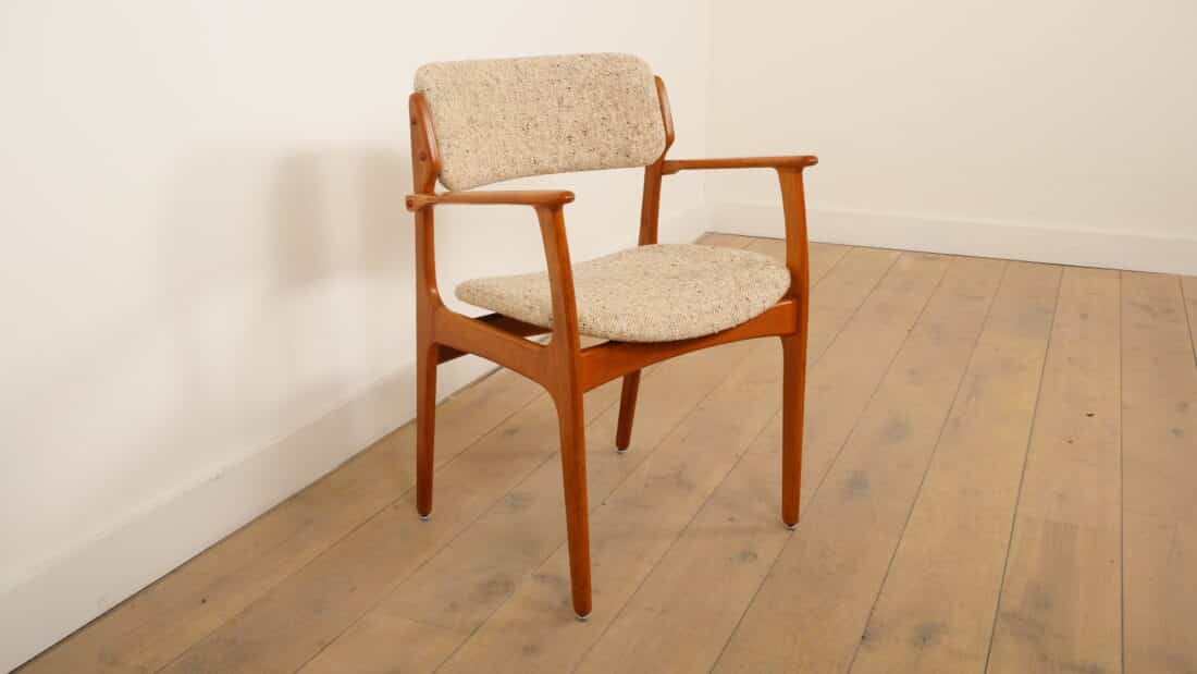 6 X Dining Chairs Erik Buch Model 49 Teak With Armrests