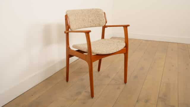 6 X Eetkamerstoelen Erik Buch Model 49 Teak Met Armleuning