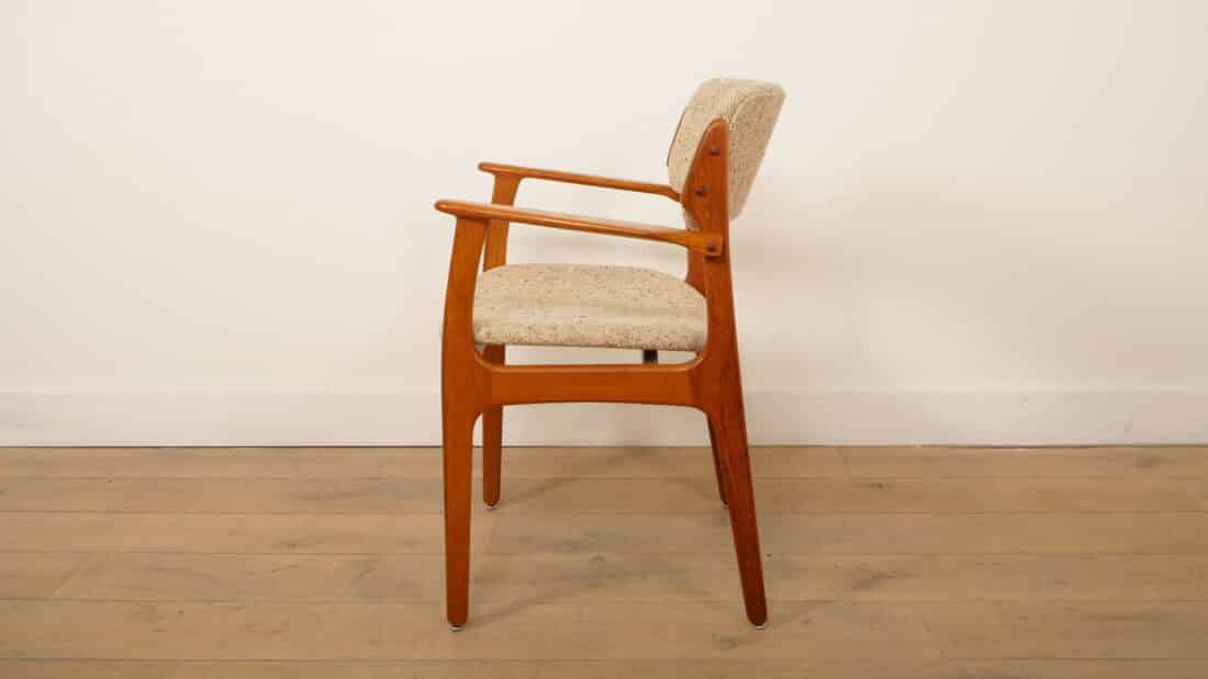 6 X Dining Chairs Erik Buch Model 49 Teak With Armrests