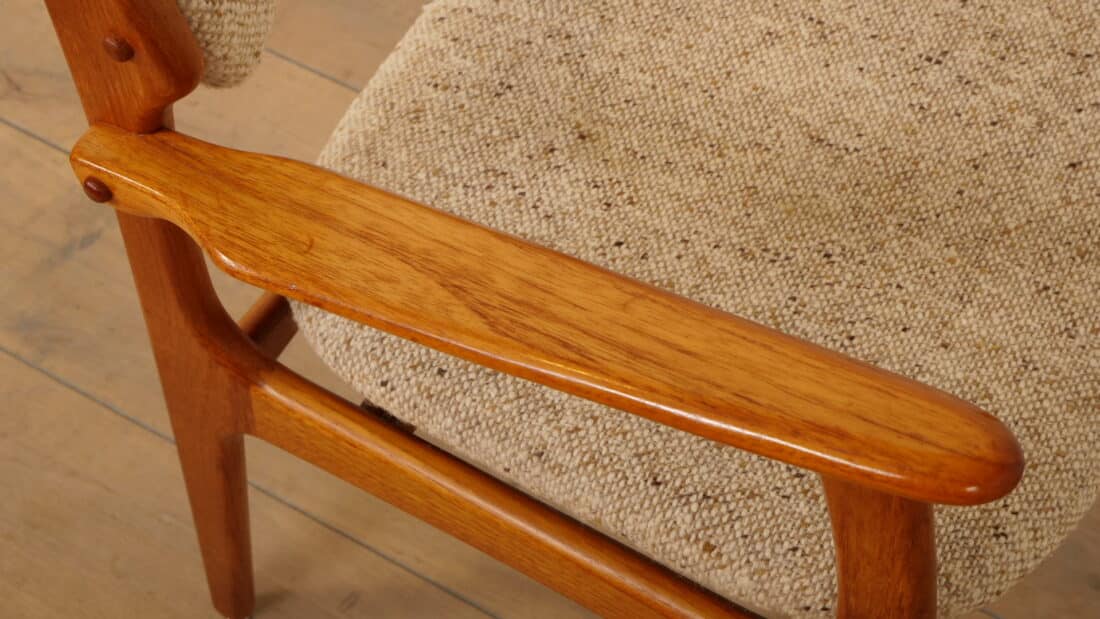 6 X Dining Chairs Erik Buch Model 49 Teak With Armrests