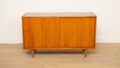 Vintage sideboard with sliding doors | Teak | 120 cm