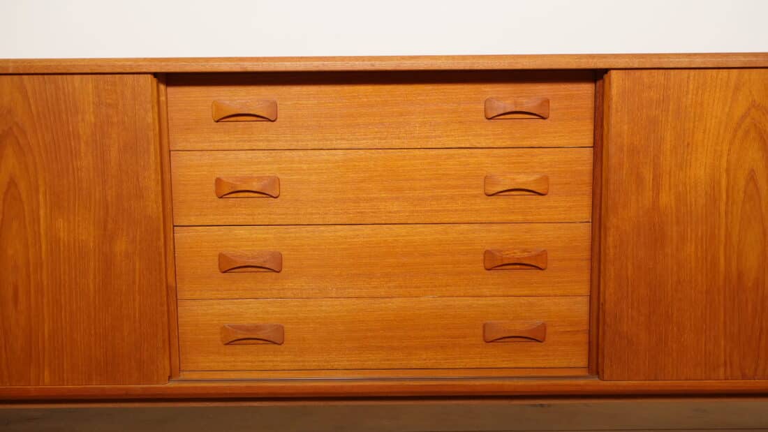 Vintage Dressoir Schuifdeuren Scandinavisch Design 209 Cm