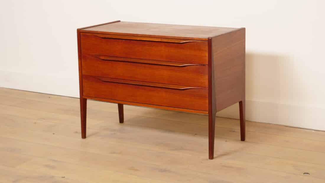 Vintage Ladekast Kai Kristiansen Deens Design Teak Mid Century Modern