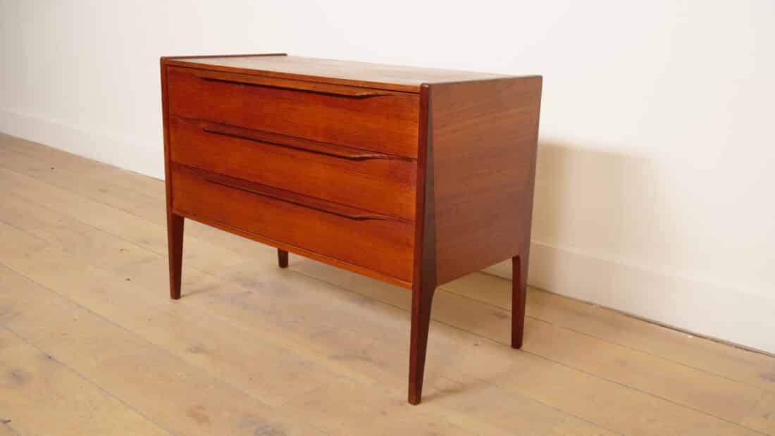 Vintage Ladekast Kai Kristiansen Deens Design Teak Mid Century Modern