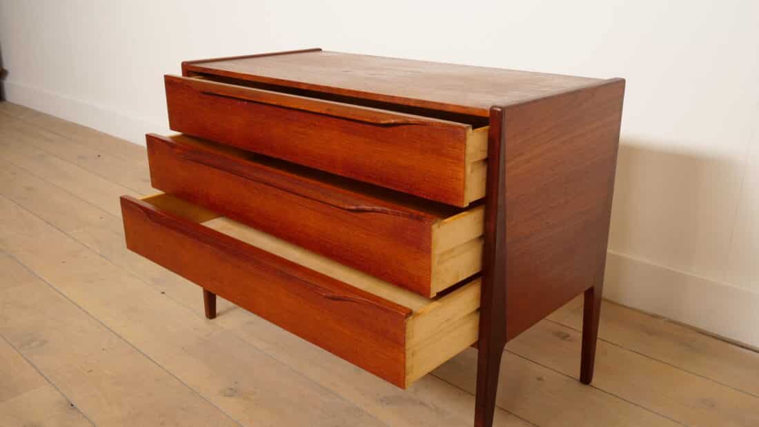 Vintage Ladekast Kai Kristiansen Deens Design Teak Mid Century Modern