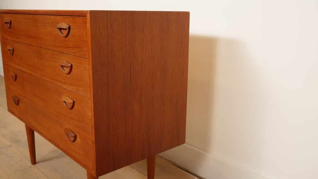 Vintage Ladekast 4 Lades Kai Kristiansen Teak