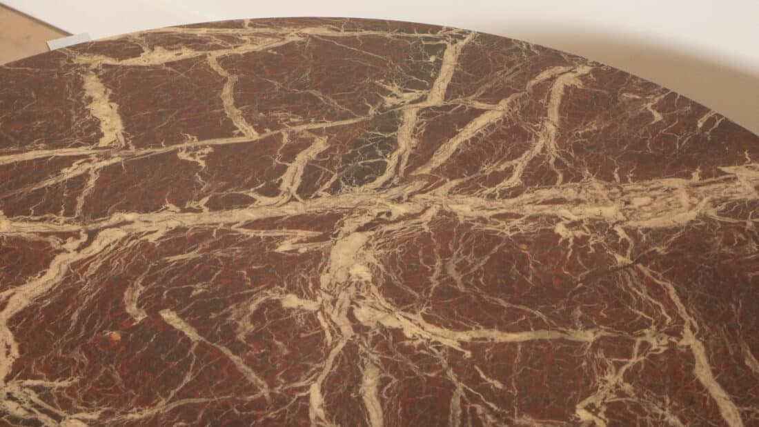 Vintage Salontafel Marmer Chroom