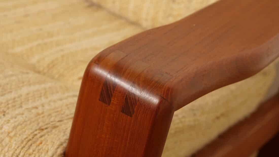 Vintage Bank 3 Zits Teak Crme Deens